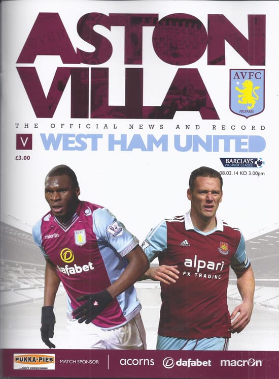 Aston Villa FC v West Ham United FC